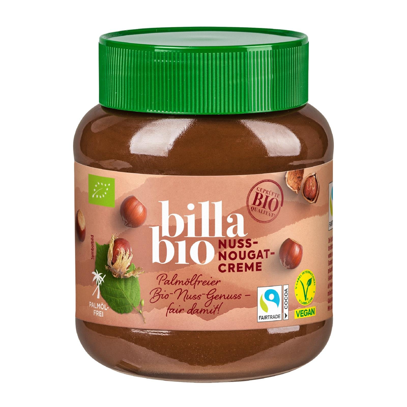 BILLA Bio Nuss Nougatcreme Palmölfrei