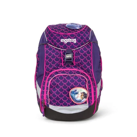 ergobag PACK Schulrucksack-Set LUMI Edition PerlentauchBär, 6-teilig