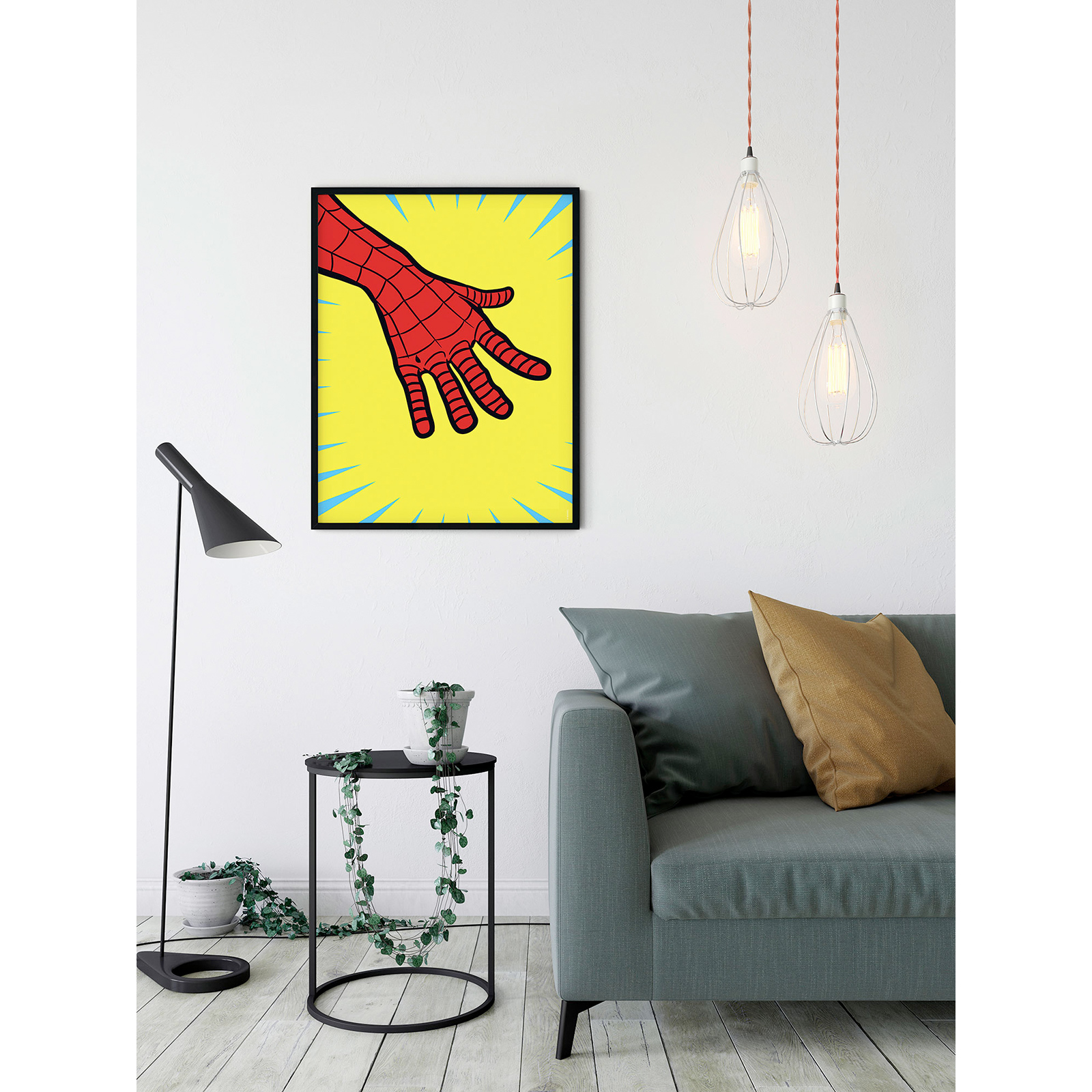 Wandbild MARVEL POWERUP SPIDER-MAN HAND - 50x70 cm