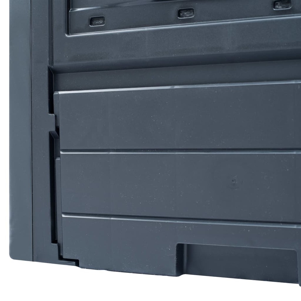 Composteurs de jardin 2 pcs gris 60x60x73 cm 520 l