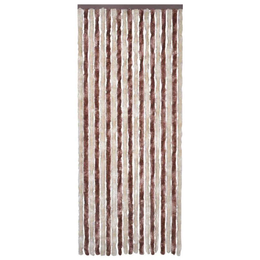 Moustiquaire beige et marron clair 56x200 cm chenille