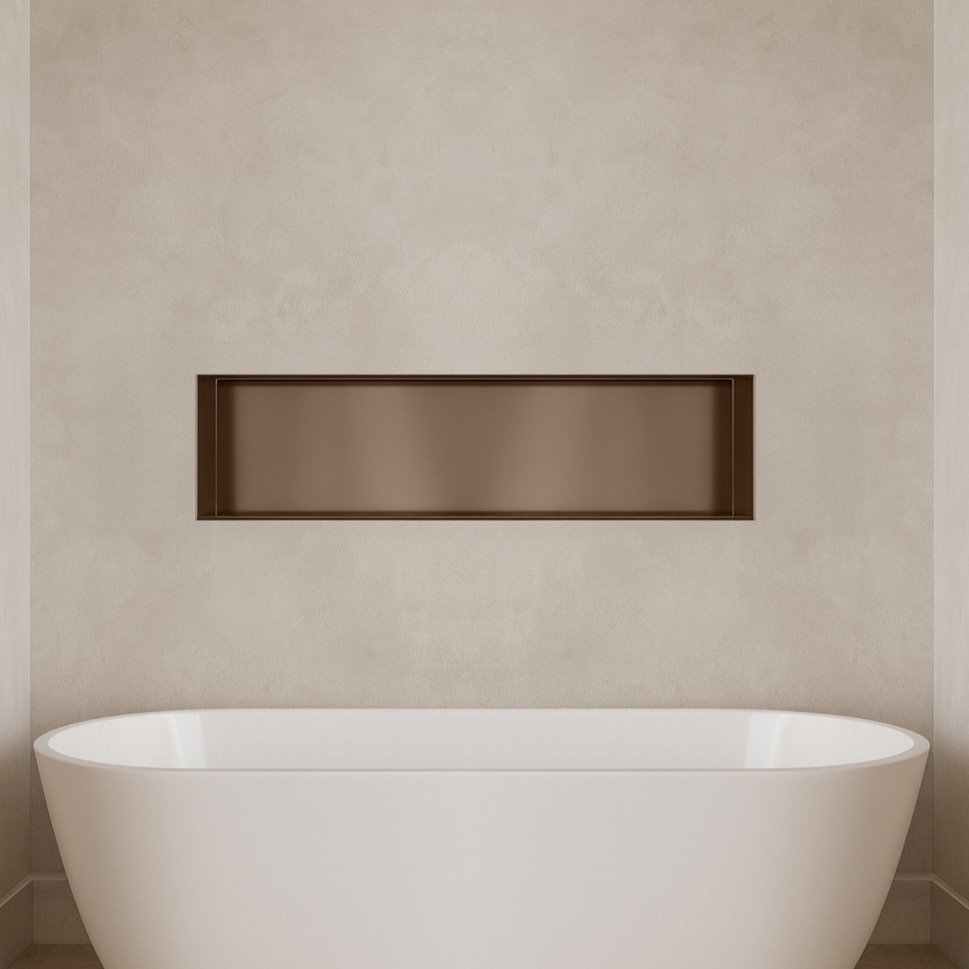 Hotbath &More inbouwnis 30x120x10cm tuscan bronze