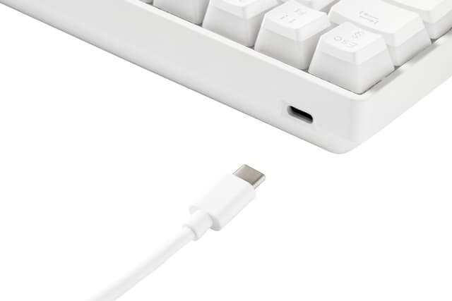 Deltaco WK90 gaming-tastatur (hvid)