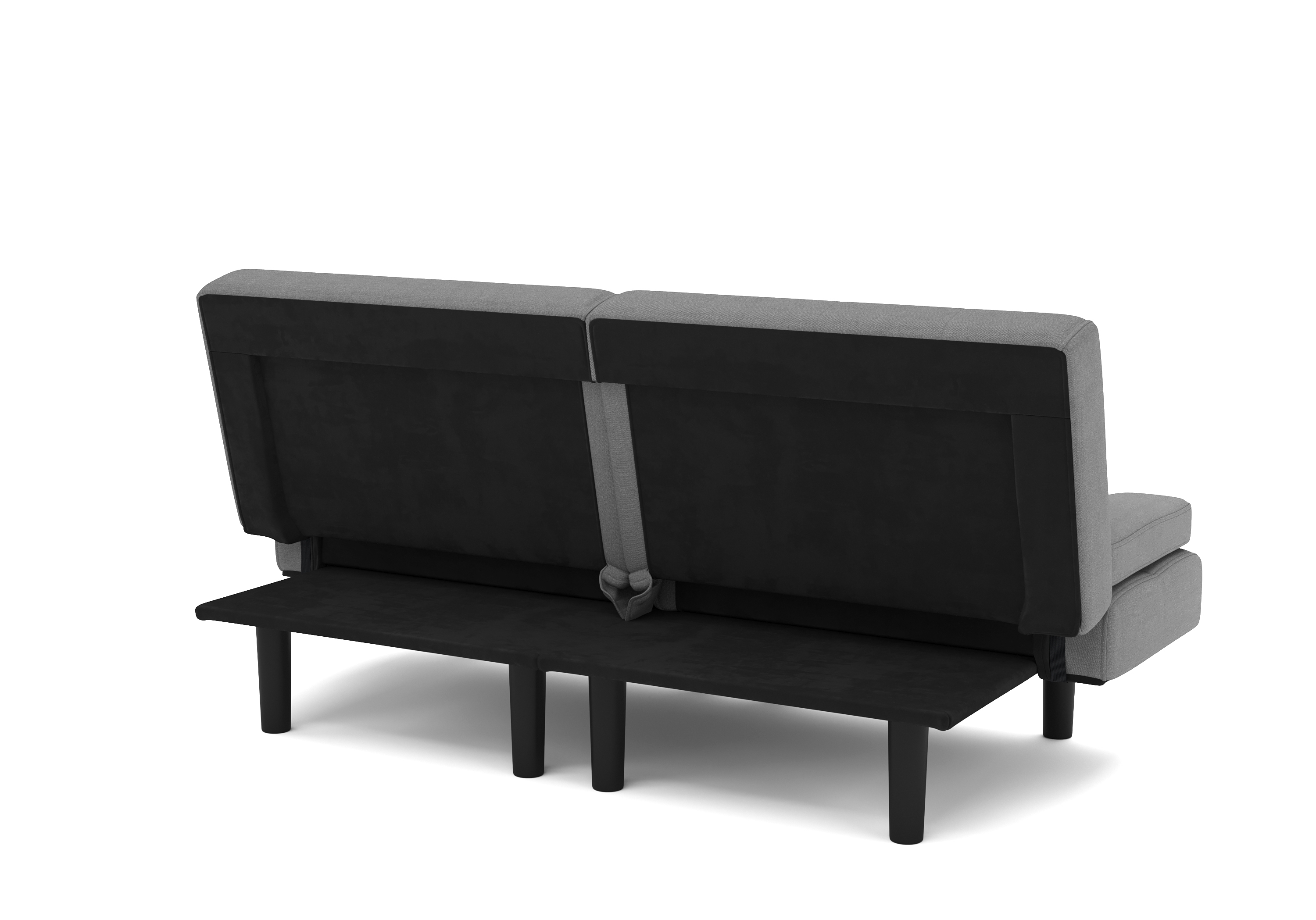 Schlafsofa Leinen LINUS multifunktional grau
