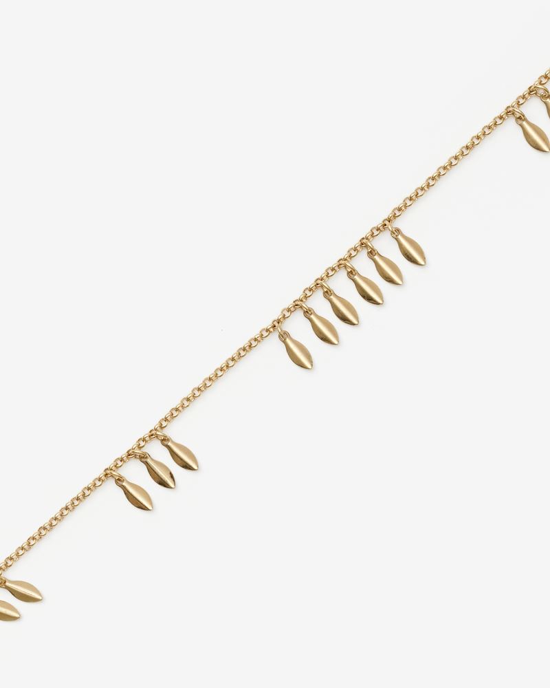 COLLIER RAS DU COU METAL SHINY LEAF