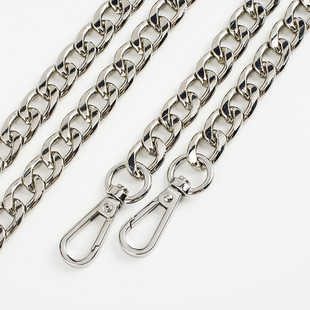 Universal Necklace Handykette Metall (120cm) Karabiner Verschluss - Silber