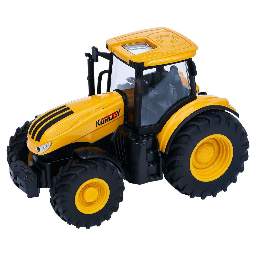 Tracteur à friction lumineux et sonore jaune