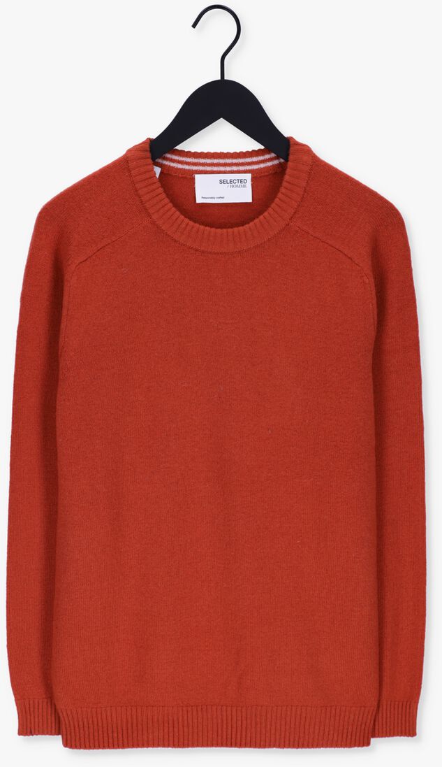SELECTED HOMME bruine selected homme trui newcoban lambs wool crew neck w