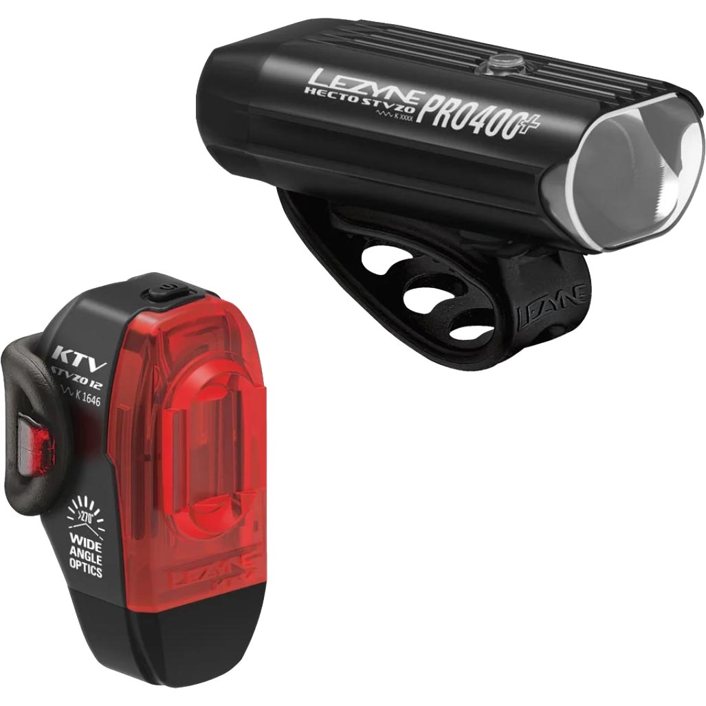 Lezyne Hecto Pro STVZO 400+ KTV Drive STVO Vorderlicht schwarz