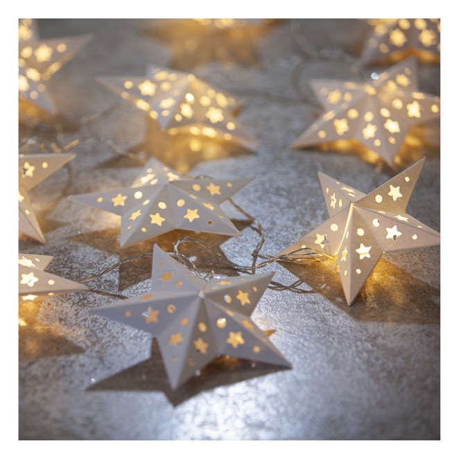 10er LED-Lichterkette - Sterne - 210 cm
