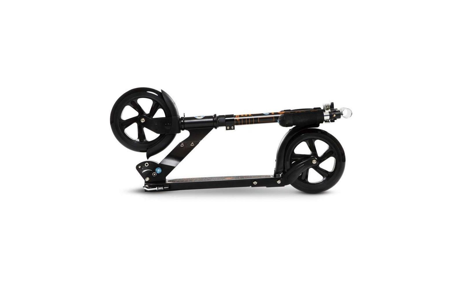 Micro Black/White klappbarer Scooter Schwarz