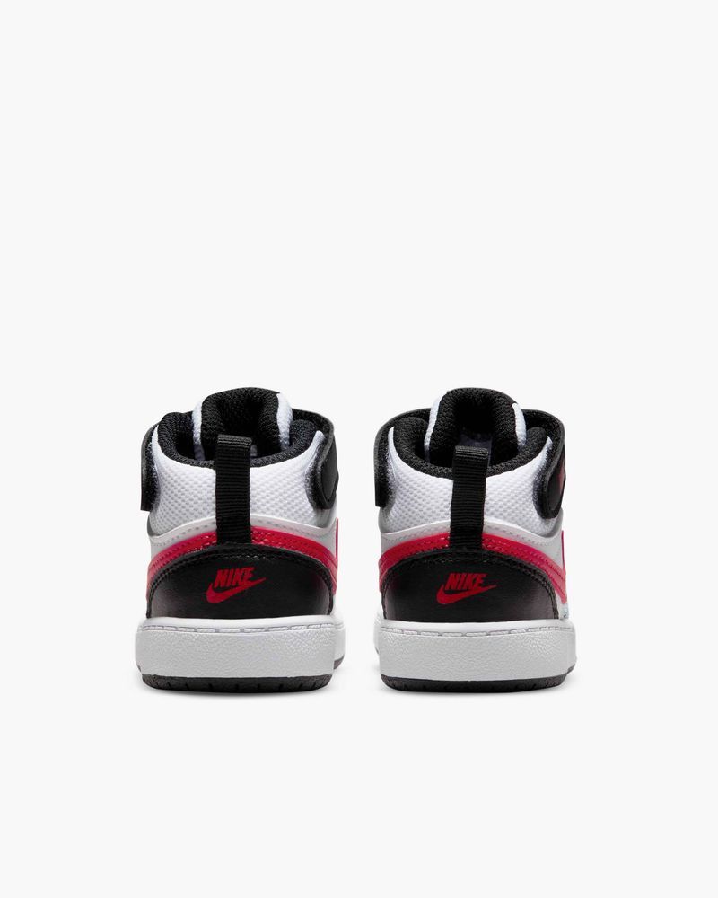 Chaussures Nike Court Borough Mid 2 Blanc & Rouge pour enfant