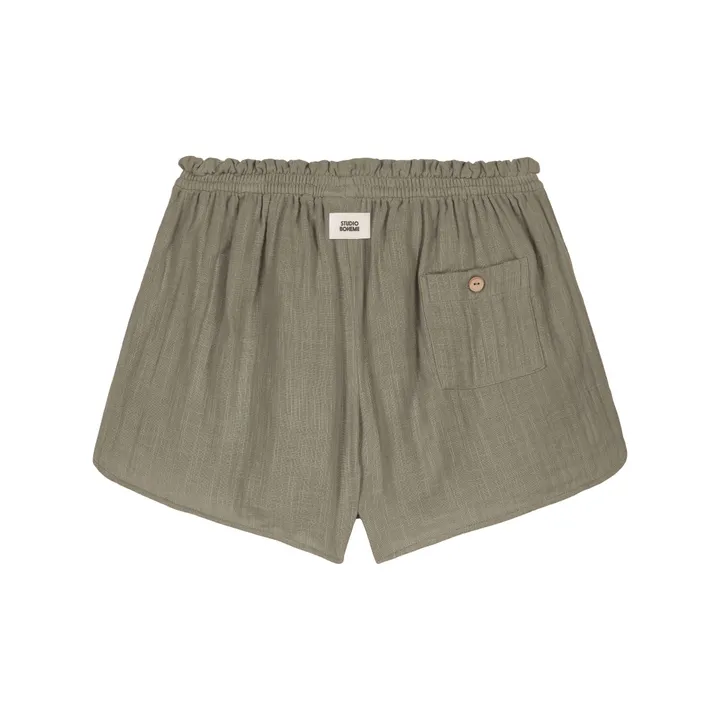 Studio Bohème Short Georgette Gaze de Coton | Sauge