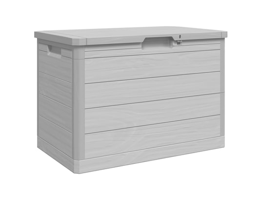 VIDAXL - Coffre Boîte à coussins d'extérieur gris 77,5x44,5x53 cm polypropyl...
