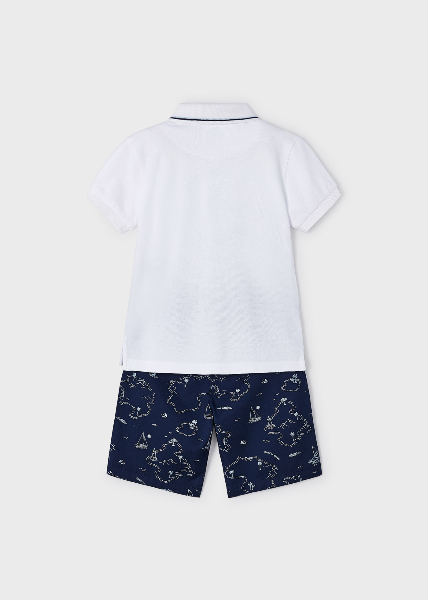 Conjunto de algodão de duas peças para meninos