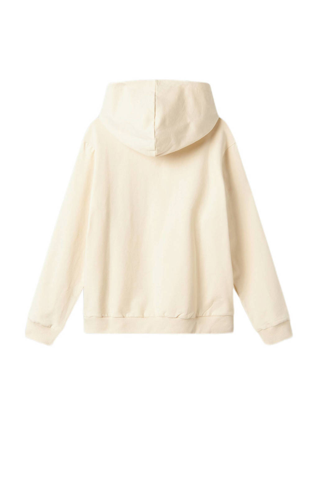 NAME IT hoodie NKMVUGO met printopdruk lichtzand