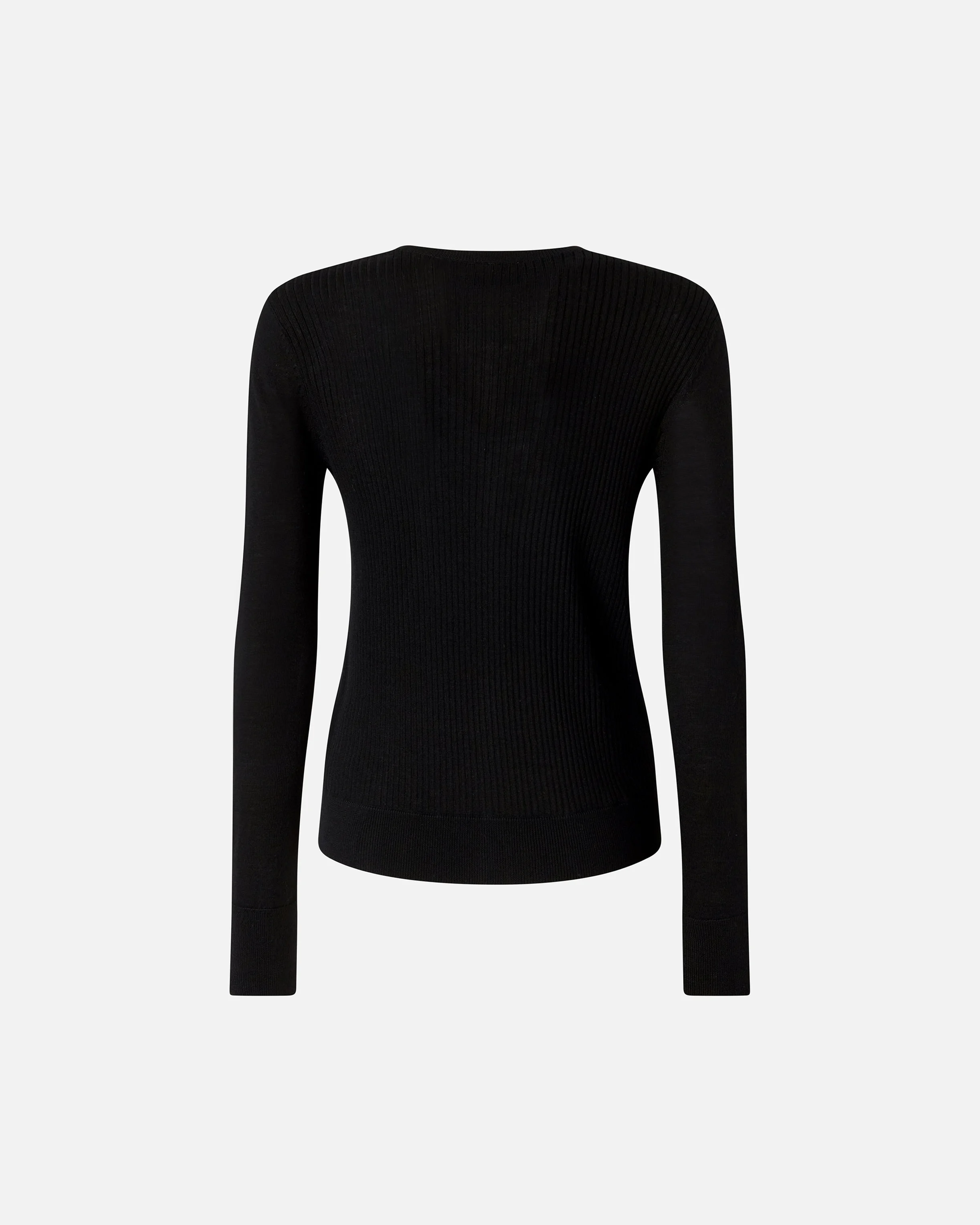 Cardigan ajusté à col v | Noir