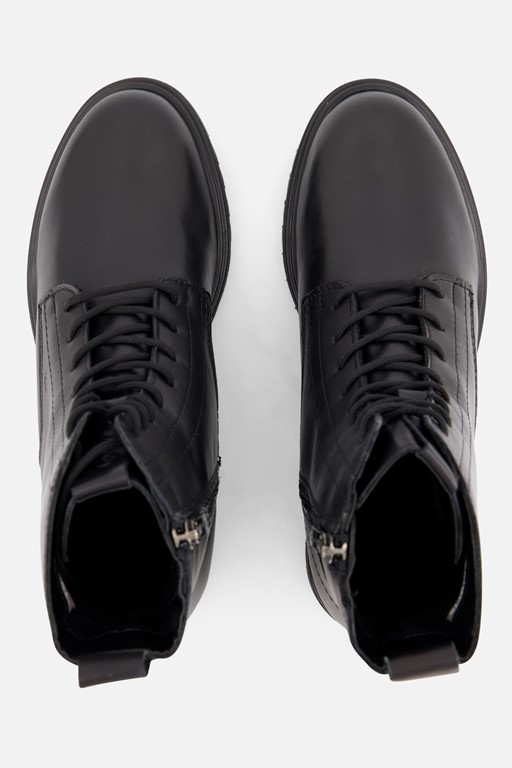 Tamaris Veterboots zwart Leer