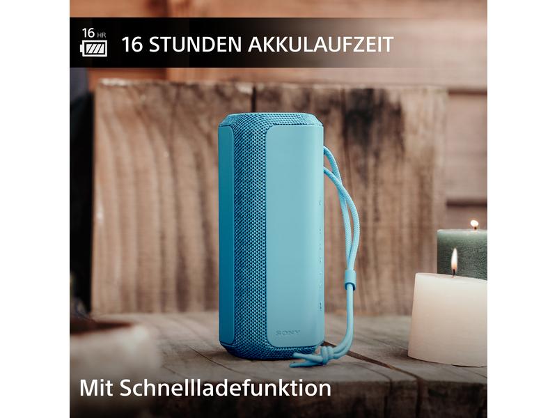Sony Bluetooth Speaker SRS-XE200 Blau Kraftvoller Sound – überall mitnehmen