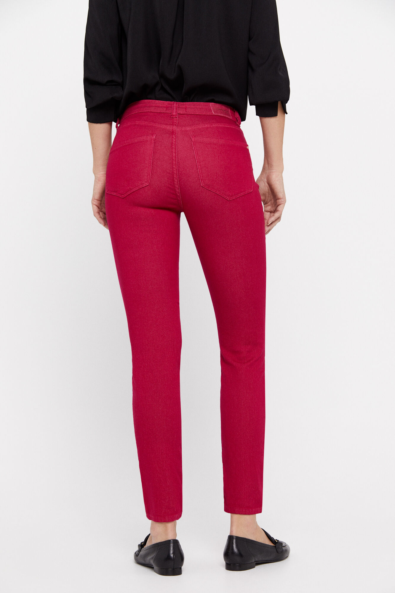 Calça jeans modeladora Sensational Fit - Fúcsia