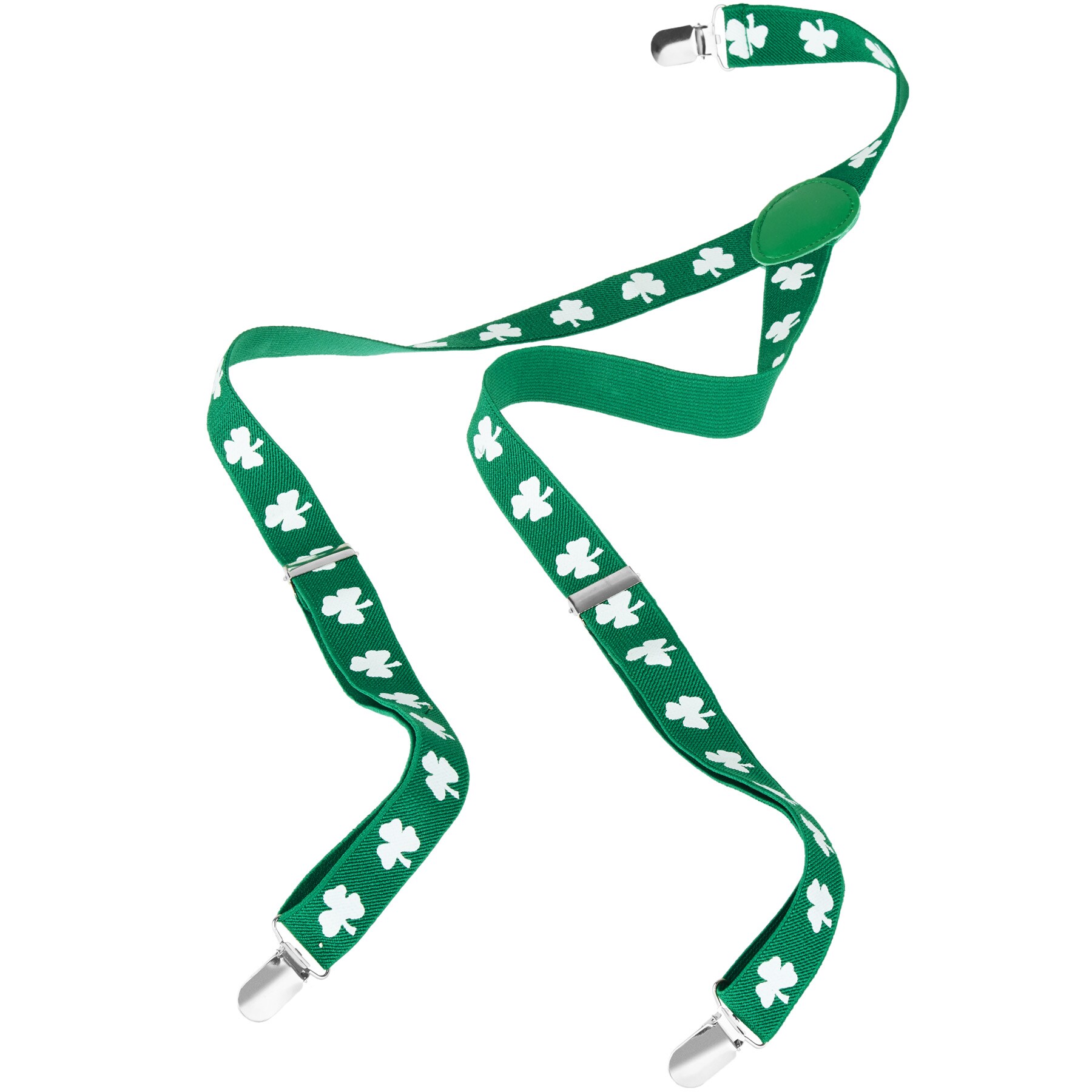 tectake® St. Patrick’s Day Hosenträger mit Kleeblättern