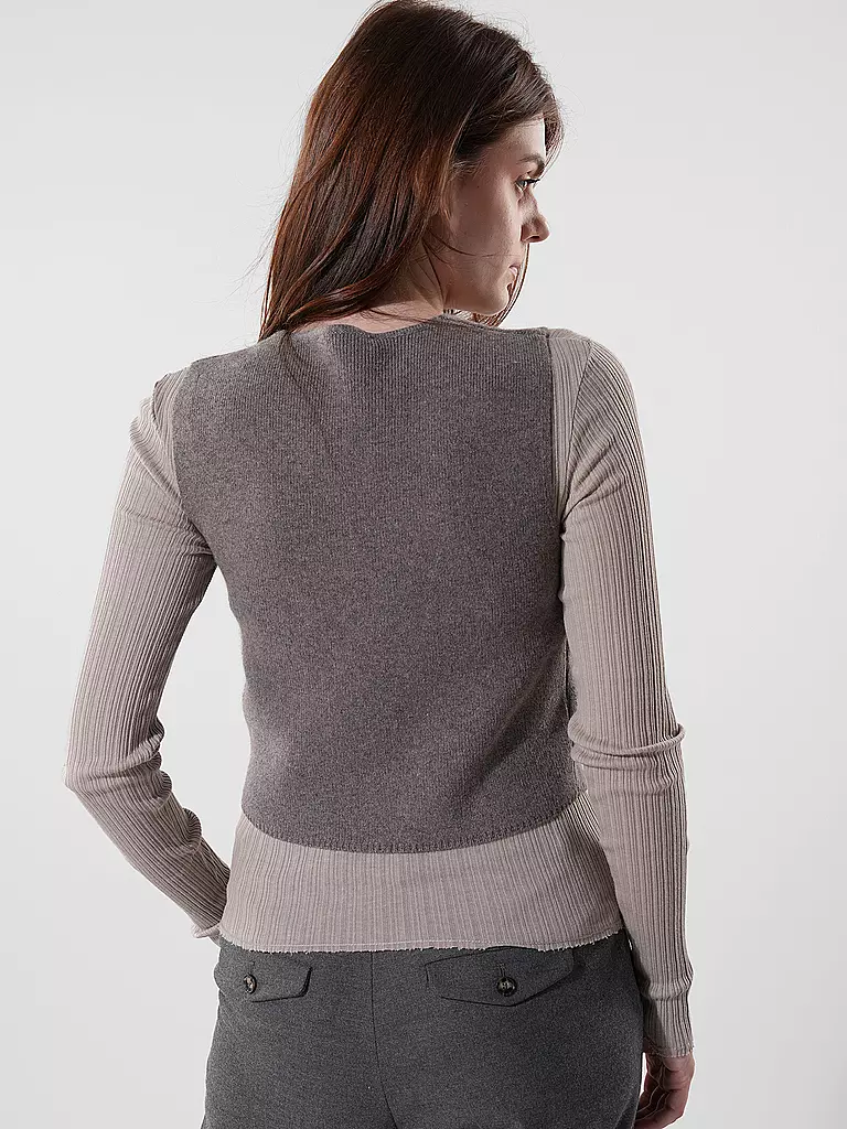 OUÍ Strickgilet camel