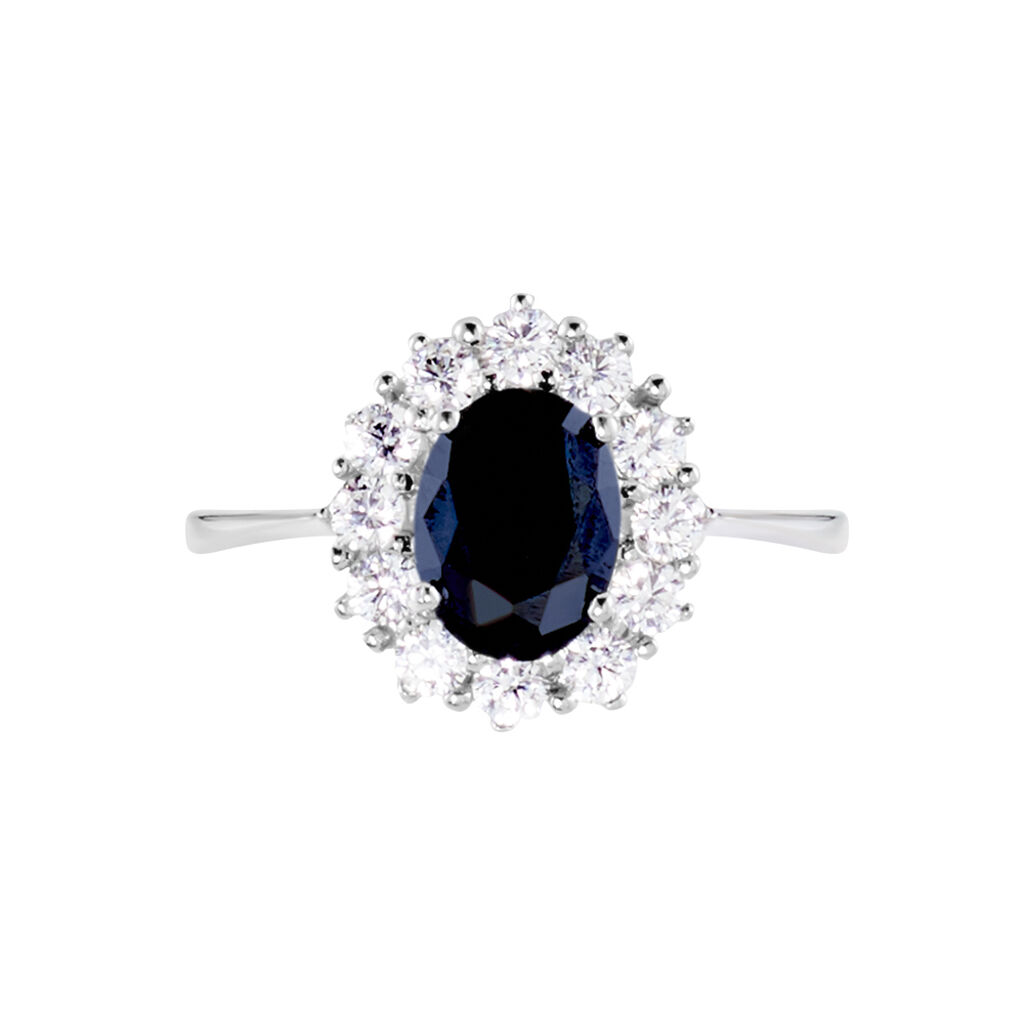 Bague Solitaire Gabor Argent Blanc Oxyde De Zirconium
