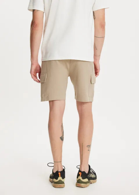 Waffle cargo korte broek zand (ZND.M)