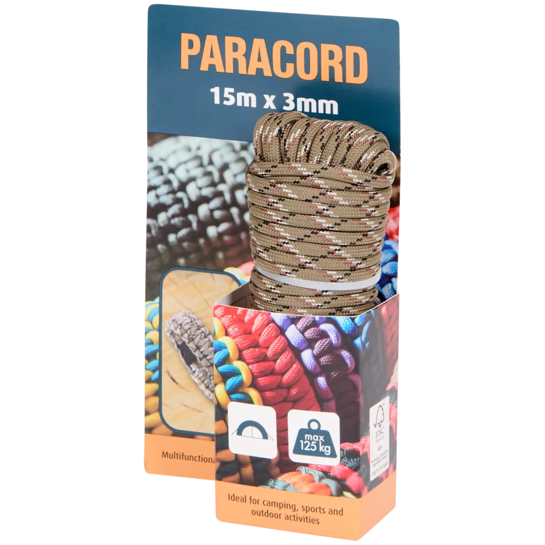 Paracord touw 3 mm x 15 meter | diverse kleuren
