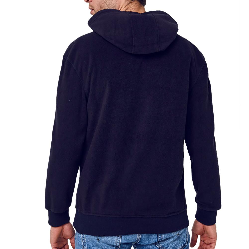 Schott Sweat à capuche Marine Homme Schott Micro Polar