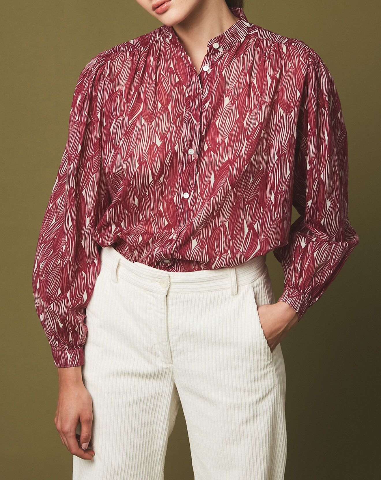 Hartford Chemise Clara magenta