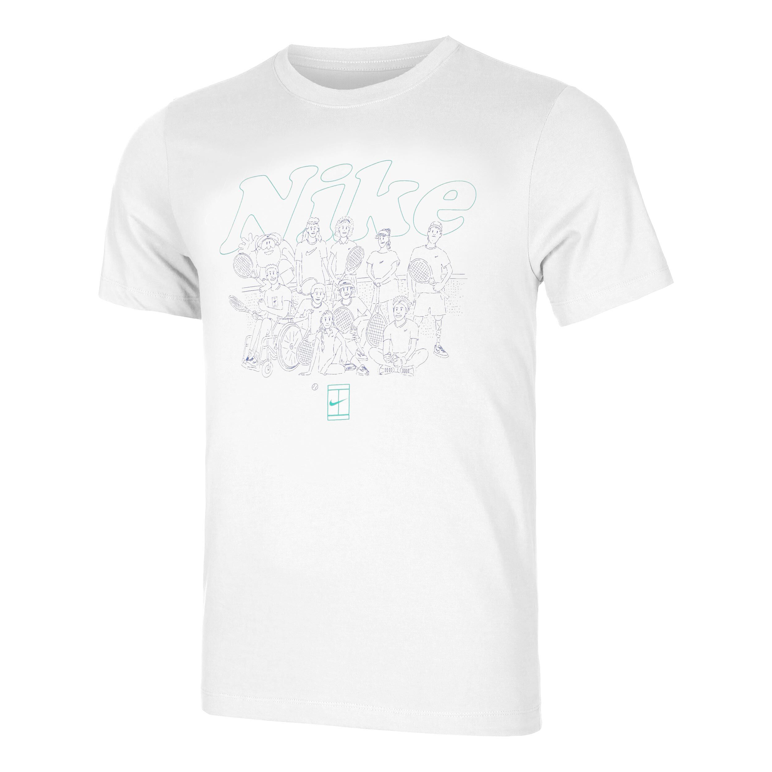 Nike Dri-Fit Court Club OC T-shirt Hommes - Blanc