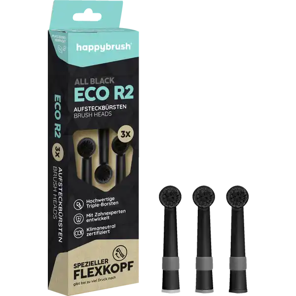 Aufsteckbürsten ECO R2 all black