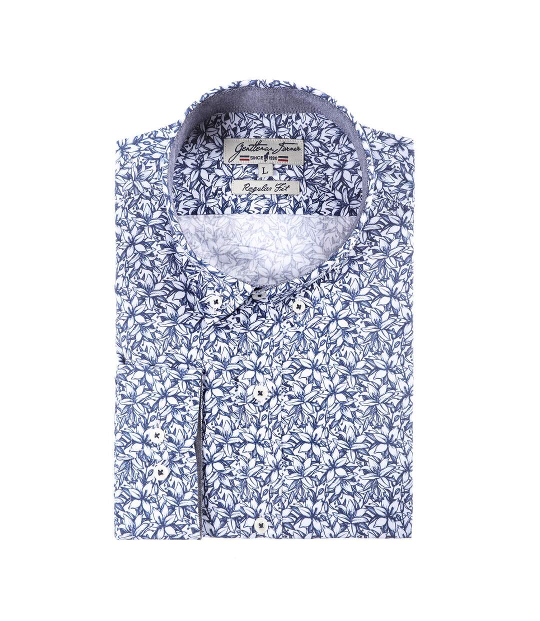 Chemise manches longues col boutonné coton CORTO