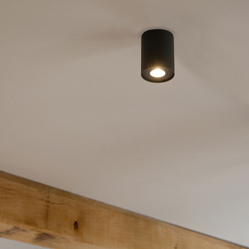 Smart opbouwspot donkergrijs kantelbaar incl. Wifi GU10 - Rondoo up