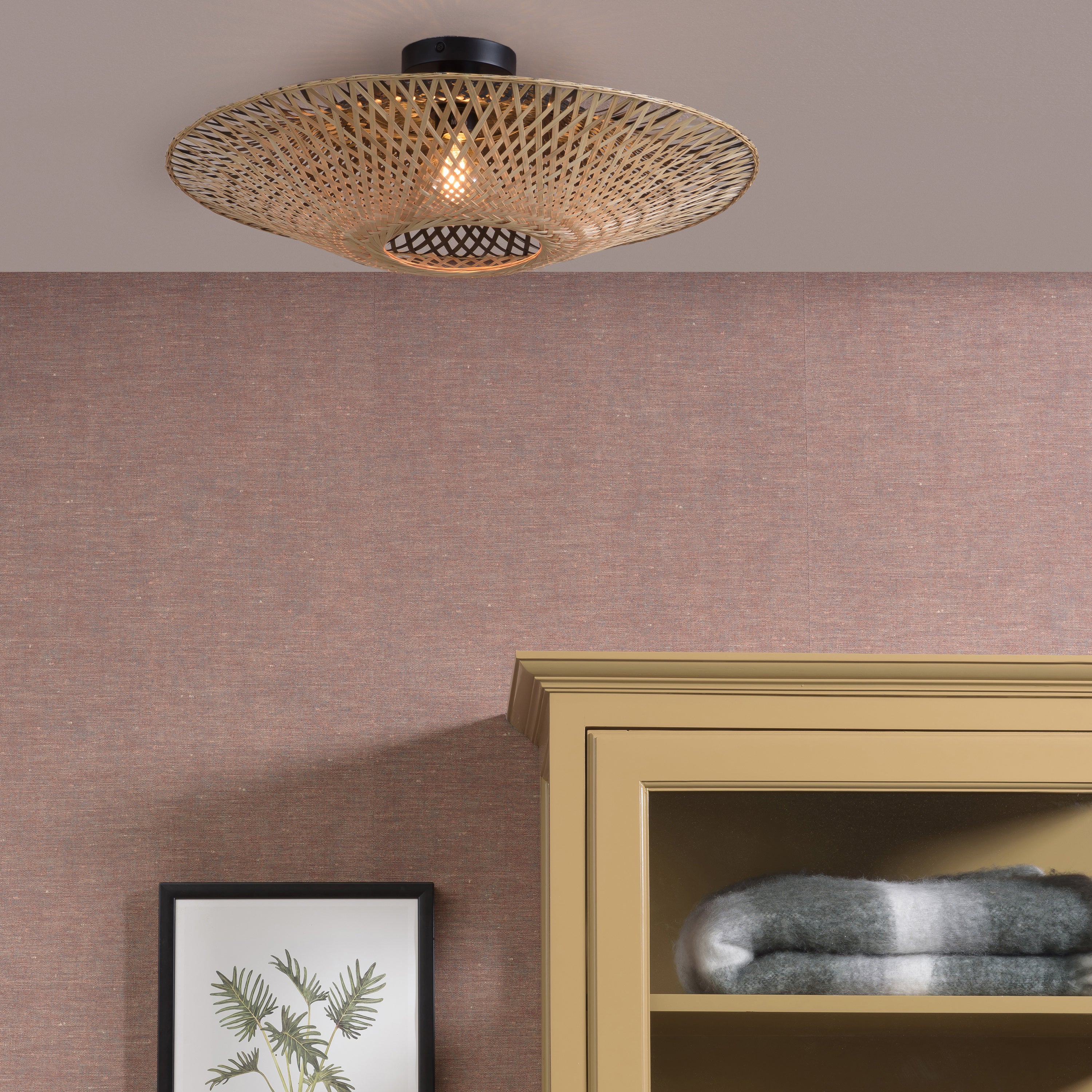 GOOD&MOJO Kalimantan Plafondlamp - Ã60cm - Naturel