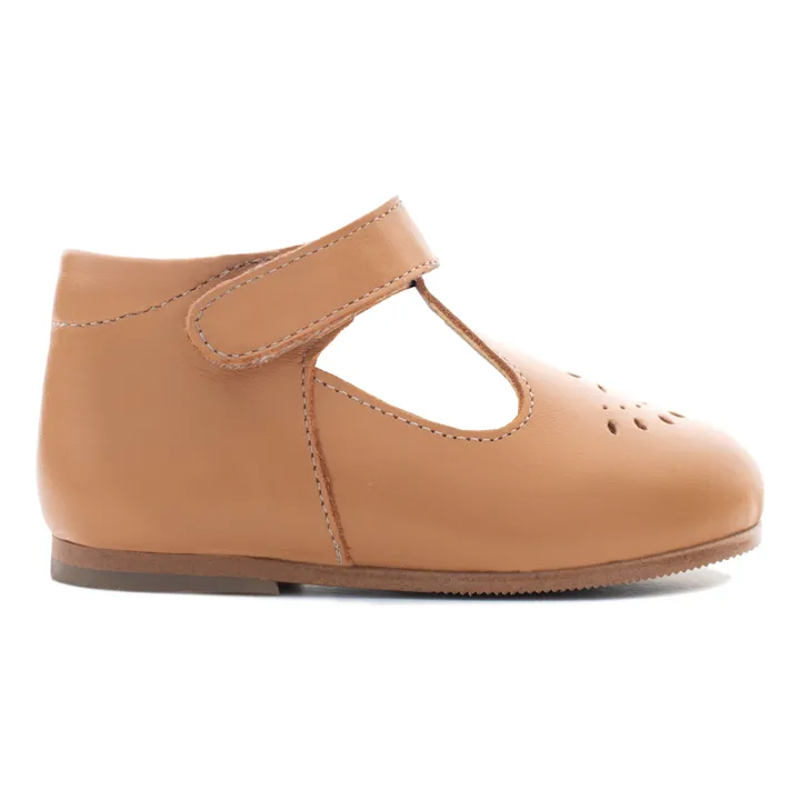Poppée Babies T-Bar Milton Scratchs | Camel