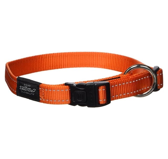 Hundehalsbånd viftebælte 20mm/34-56cm orange, Rogz