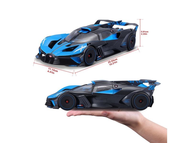 BBurago Bugatti Bolide Blau 1:18 Sammlermodell im Massstab 1:18