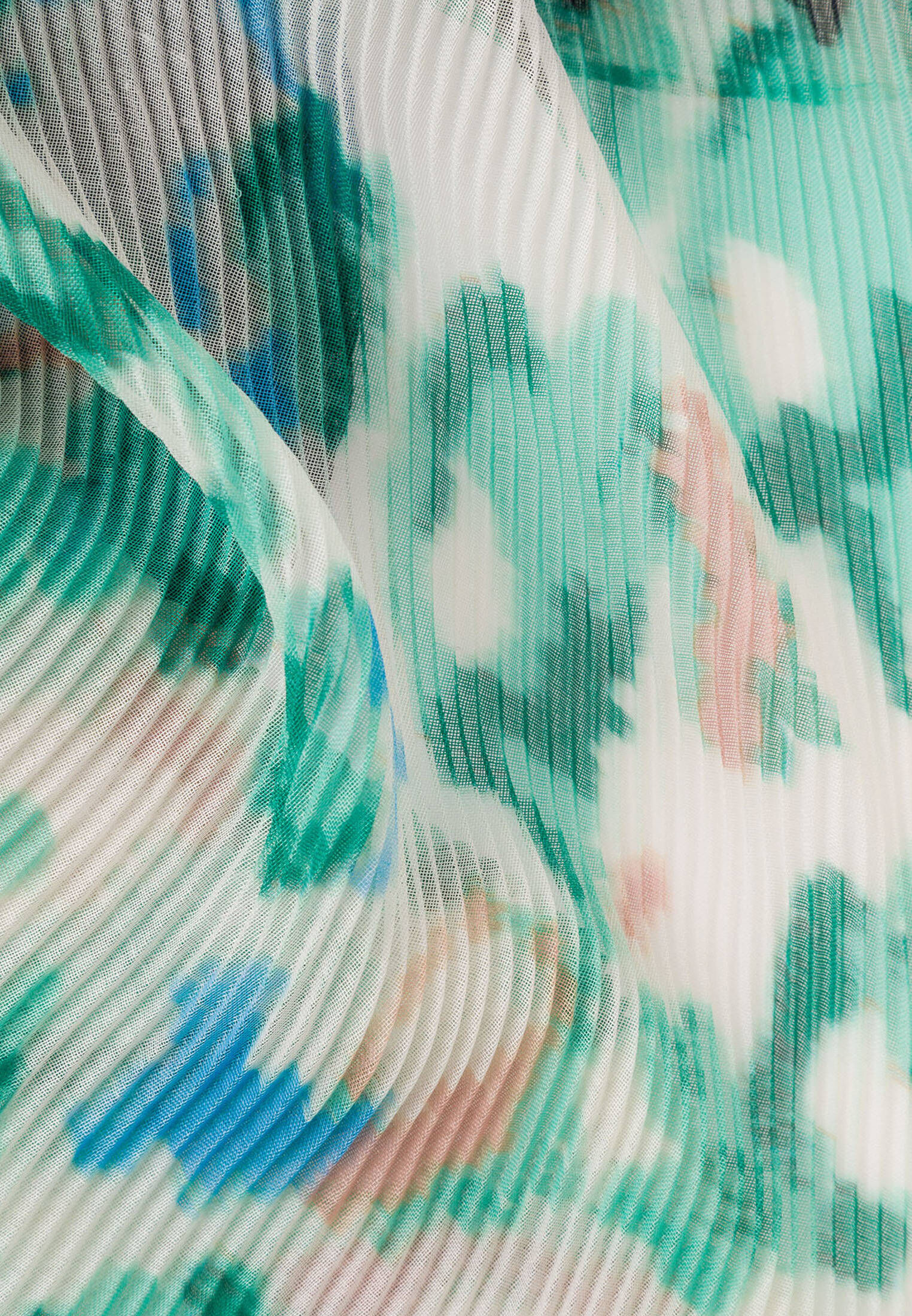 zero| Damen Plisséeschal mit Print