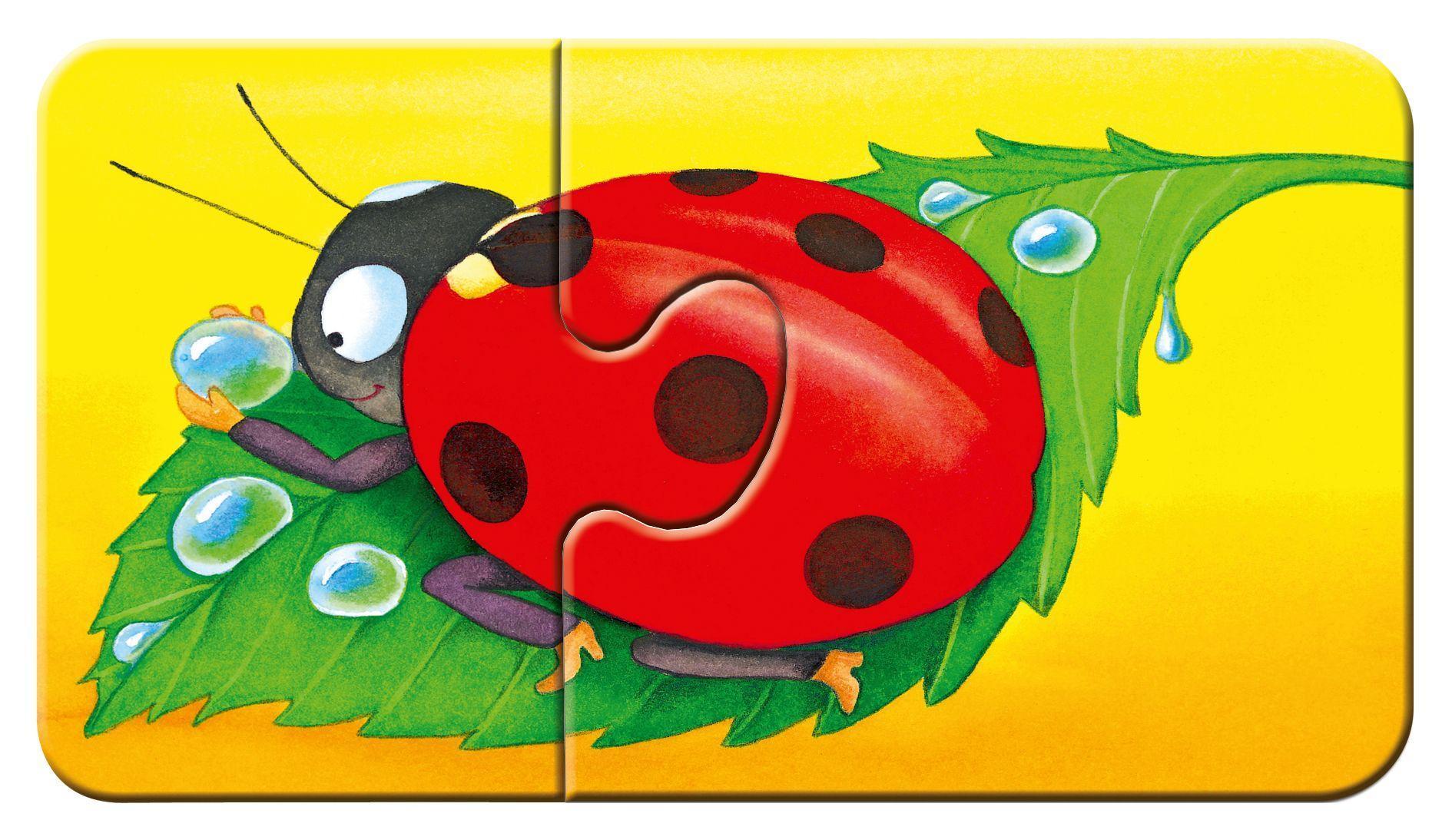 Puzzle Tiere im Garten 9x2-teilig