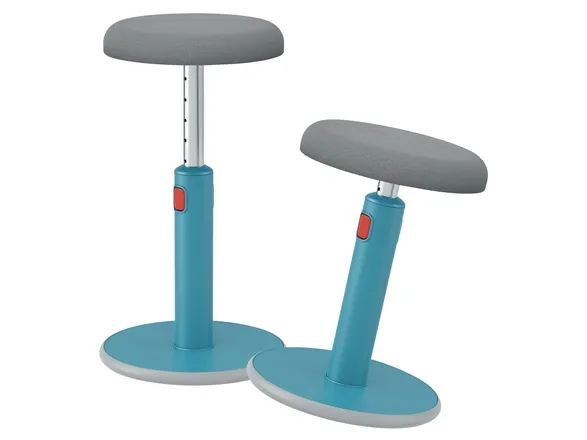 Leitz Ergo Cosy Active Sidde-stå balancestol 2-i-1 blå - højdejustering 46-79 cm