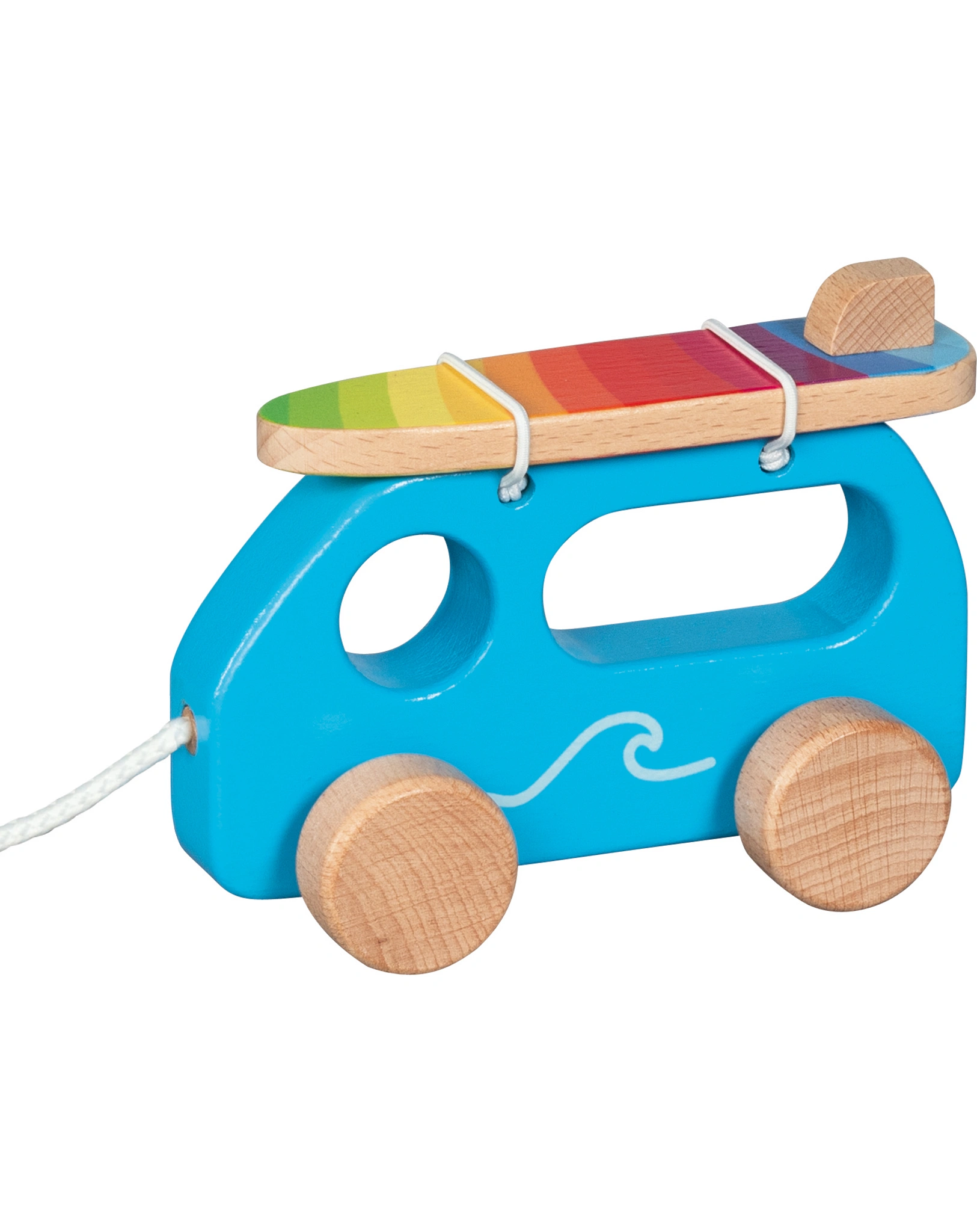 Ziehfahrzeug SURFER VAN aus Holz