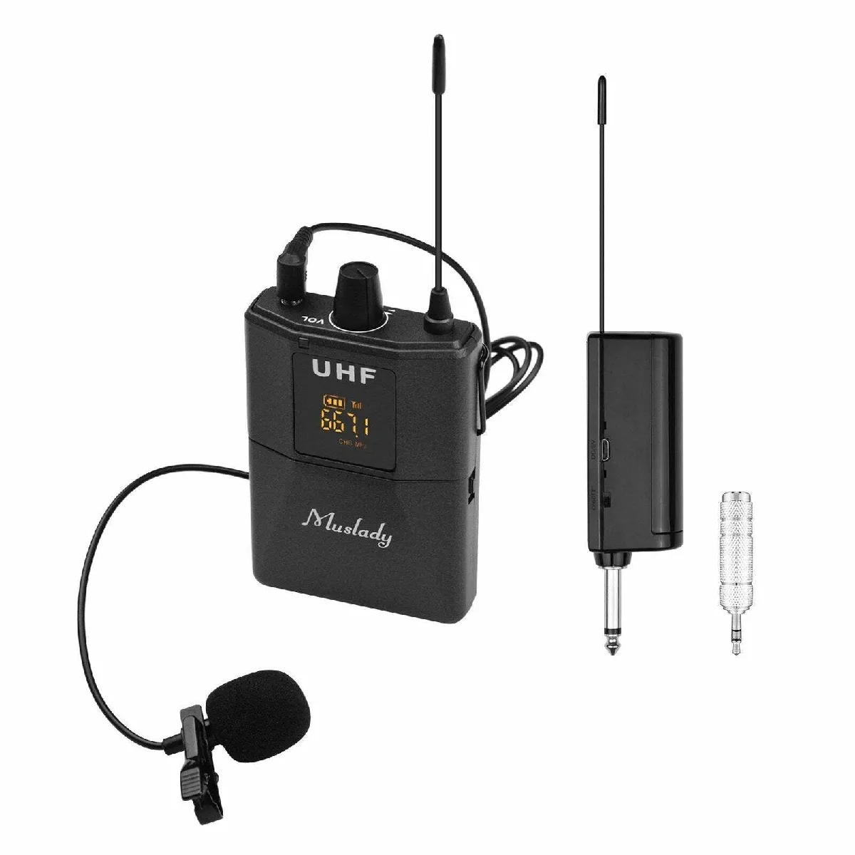 Justgreenbox Microphone Cravate UHF