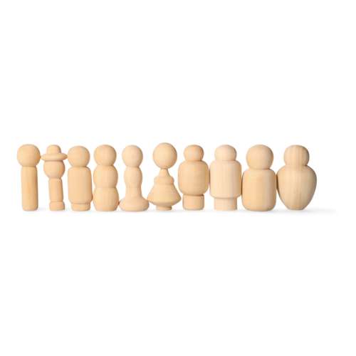 Holzfiguren 10er-Set