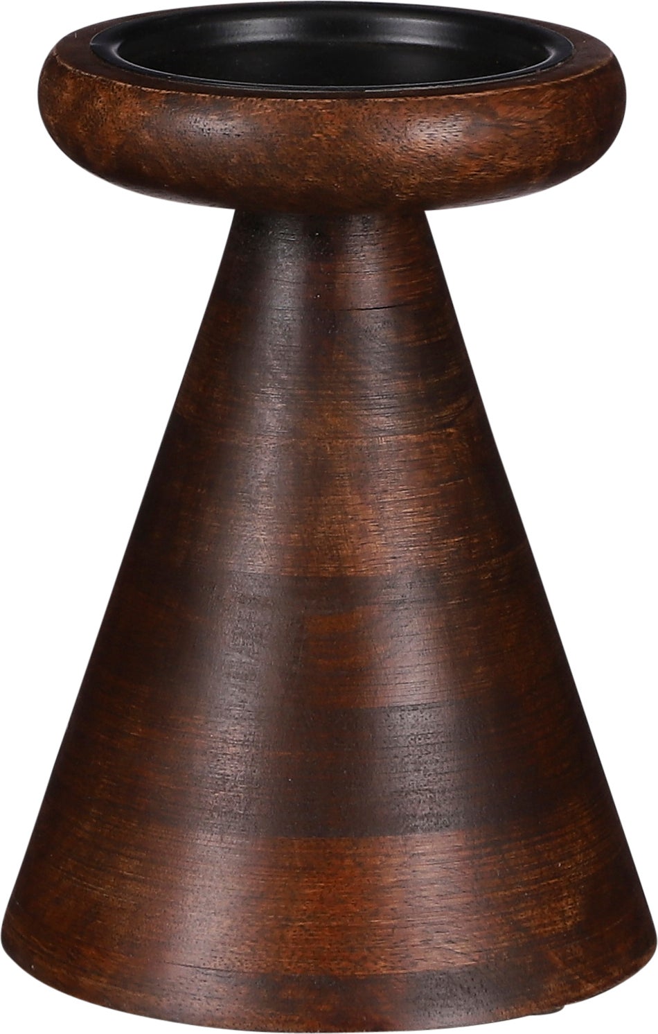 Mica Decorations kandelaar Limma bruin D 12 H 17 cm