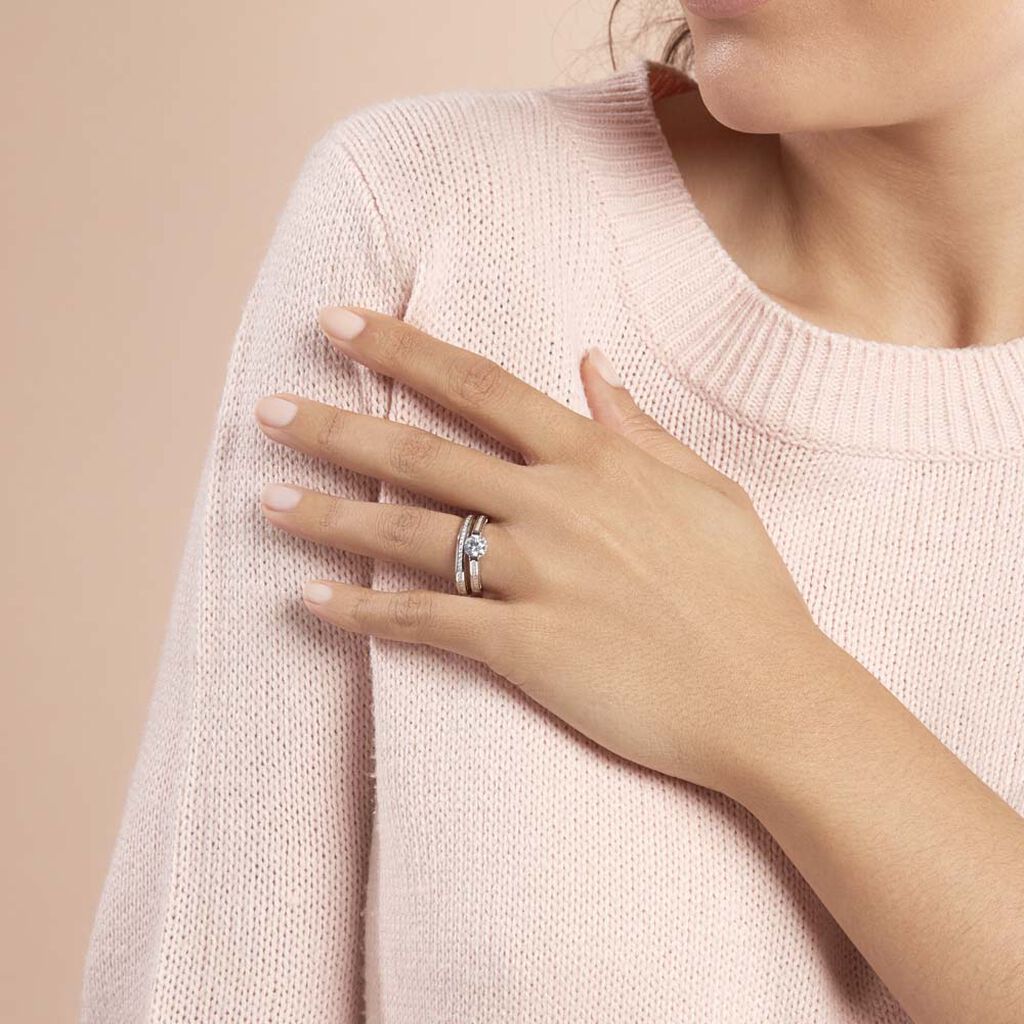 Bague Malou Argent Blanc Oxyde De Zirconium