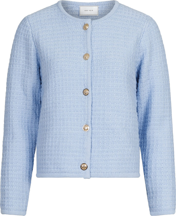 Neo Noir Limone Knit Jacket Light blue