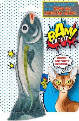 Bam! Catnip - Kattelegetøj Med Katteurt - Fisk - 16 CM