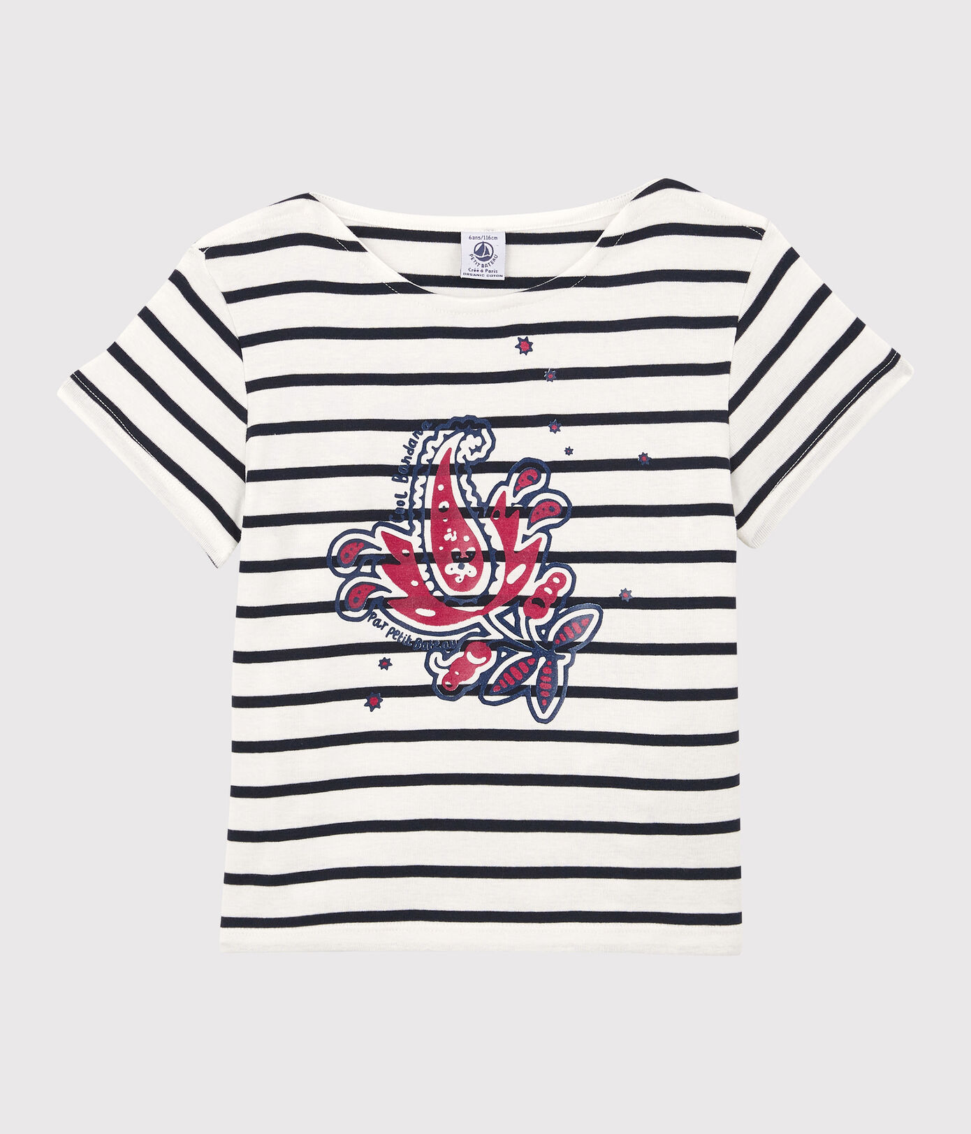 T-shirt manches courtes en coton bio enfant fille